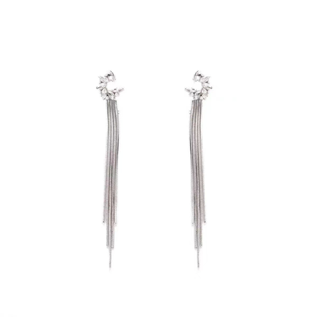 Women's Luxury Style Moon God Comes Long Fringe Niche High-grade Temperament Rings