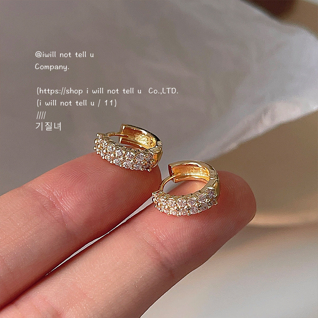 Plated High-grade Sense Simple Ear Clip Graceful Fashionable Earrings