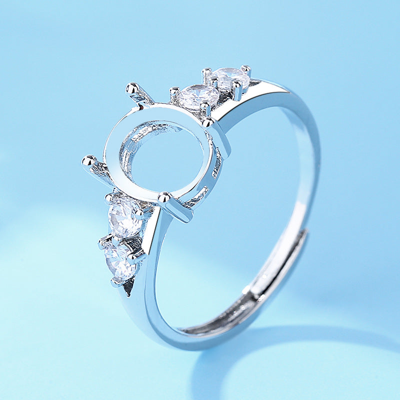 Women's Open Setting Empty Holder Inset More Sizes Imitation Rings