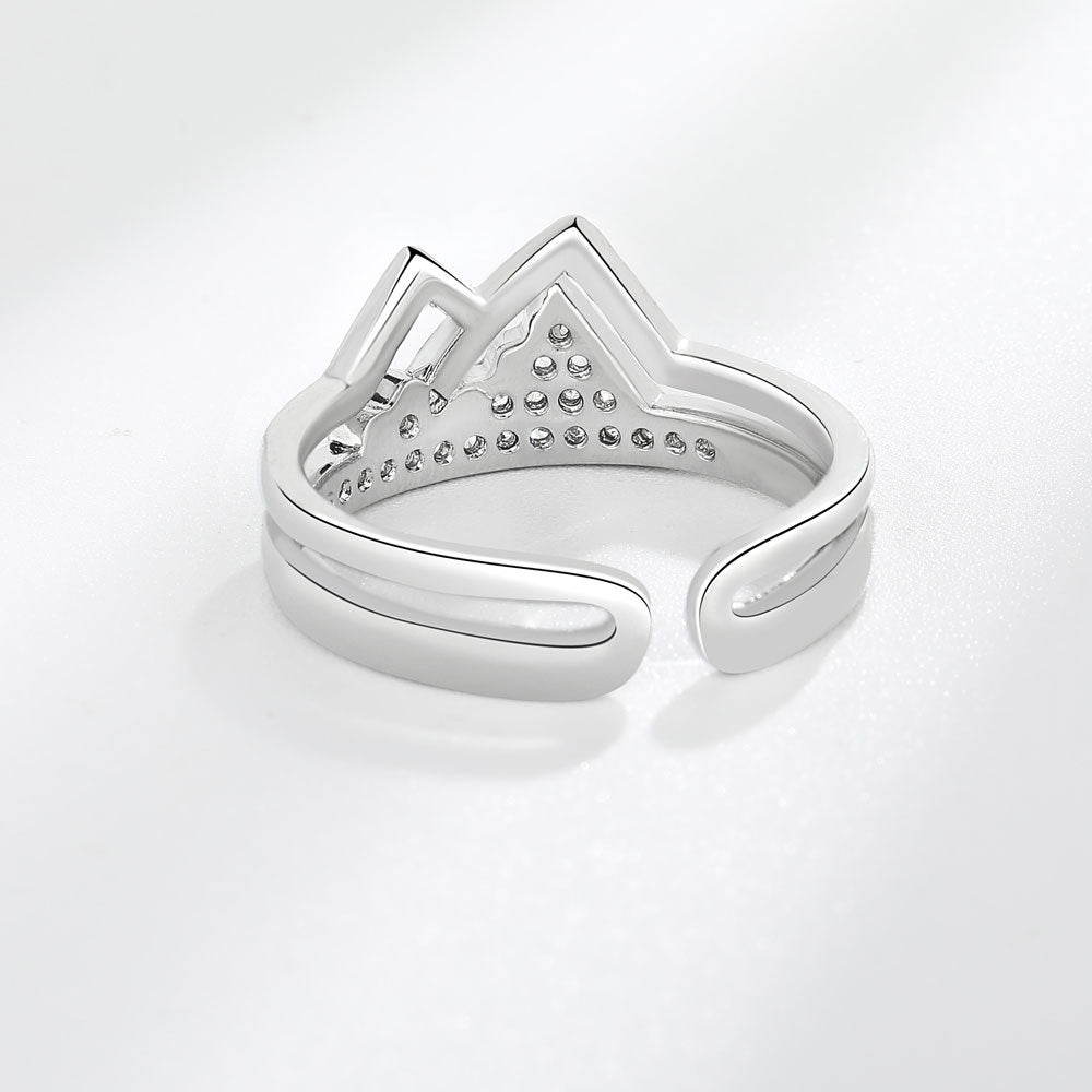 Women's Design Open Fashion Inlaid Zirconium Simple Rings