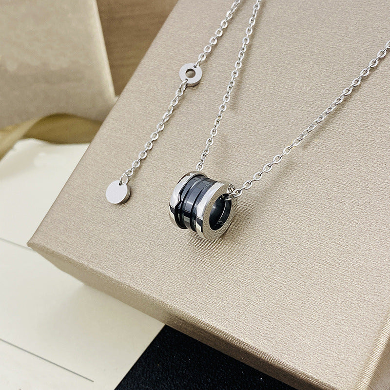 Colliers en céramique pour femmes et hommes, Version haute, plein de diamants, petite taille, printemps
