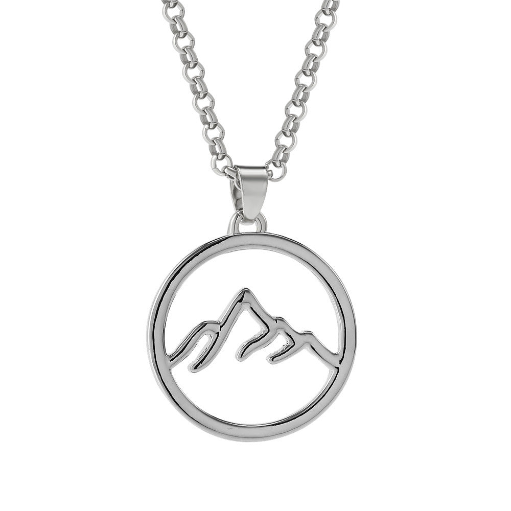 Fashion Sunrise Pendant Simple Sunset Alloy Necklaces