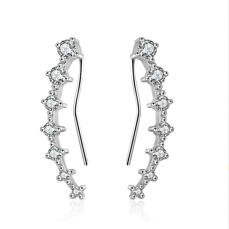 Women's Fashion Small Fresh Diamond Multiple Ear Earrings