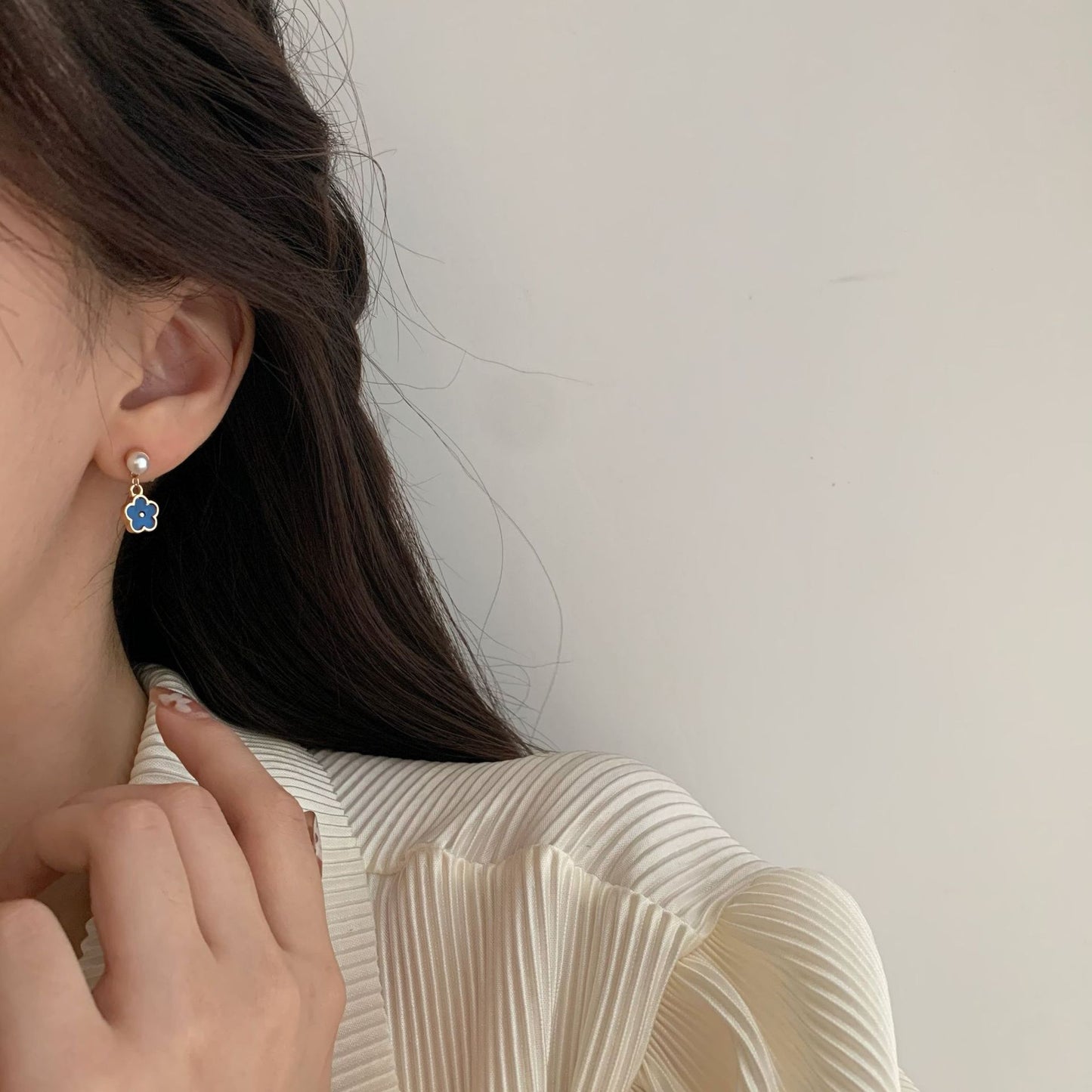 Needle Vintage Geometric Metal Style Colored Earrings