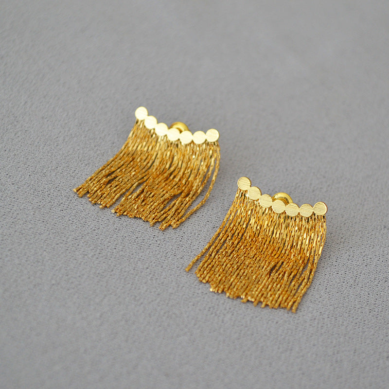 Minority Fashion Simple Brass Gold-plated Chain Earrings