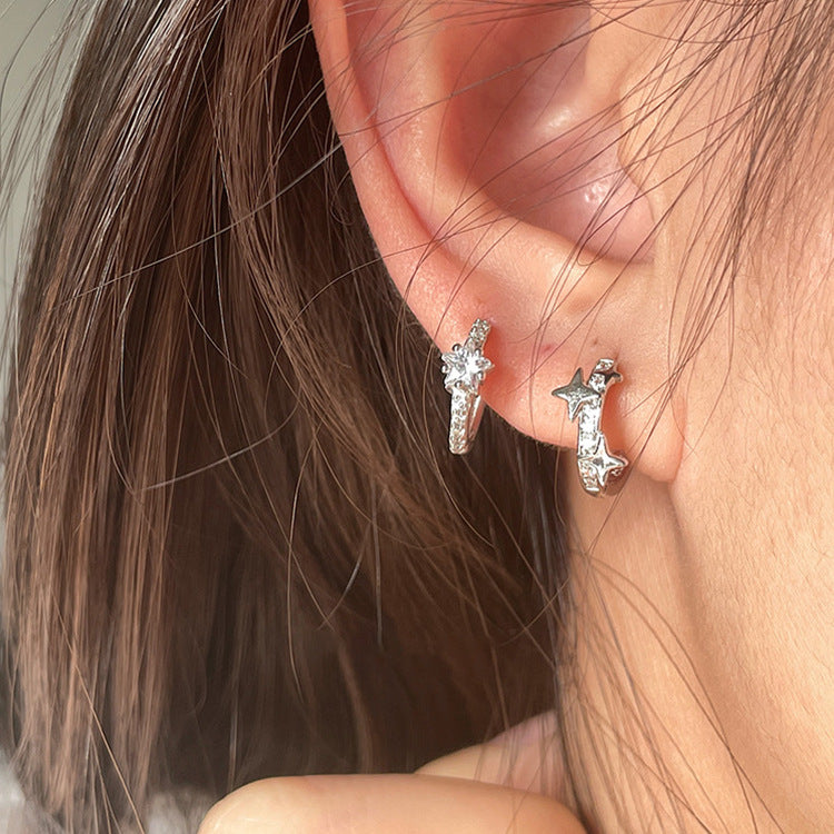 Boucles d'oreilles exquises et petites en Zircon pour femmes