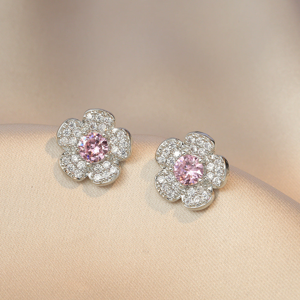 Colliers de luxe légers en forme de fleur de Zircon, intérêt spécial