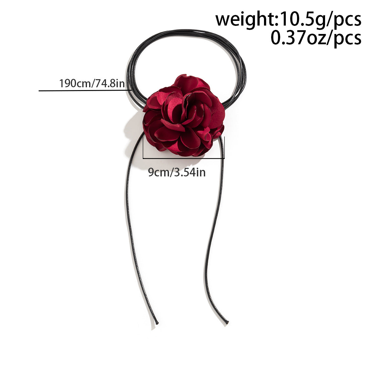 Women's Creative Colorful Pastoral Flowers Simple Winding Necklaces