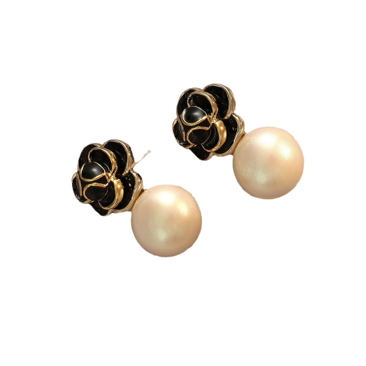 Women's Pearl Elegant Graceful High-grade Sier Needle Earrings