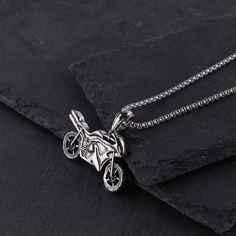 Men's Motorcycle Stainless Steel Trendy Personalized Pendant Necklaces