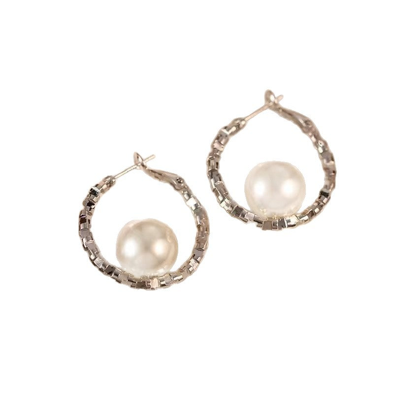 Geometry Round Fashion Minimalism Temperamental Minority Advanced Sense Earrings
