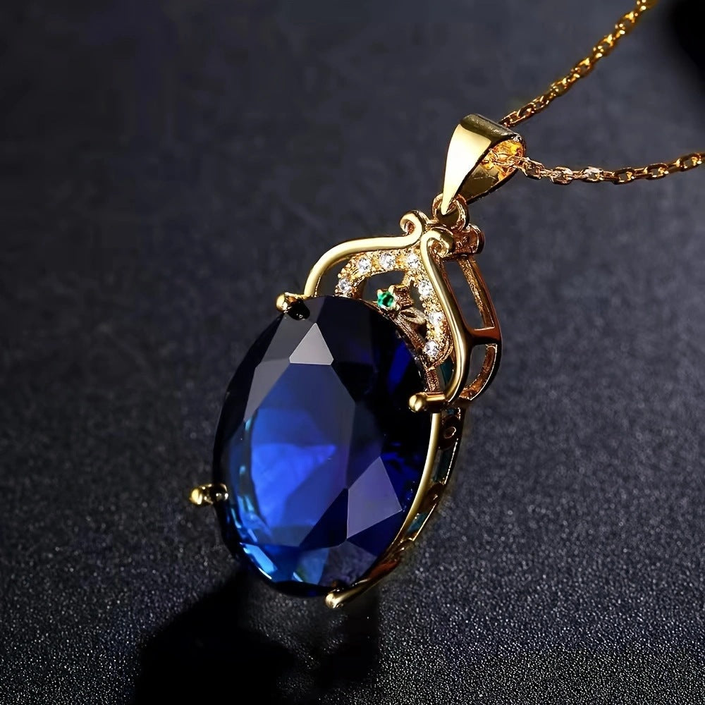 Colliers de pierres précieuses avec pendentif en améthyste de luxe à la mode en brocart pour femmes