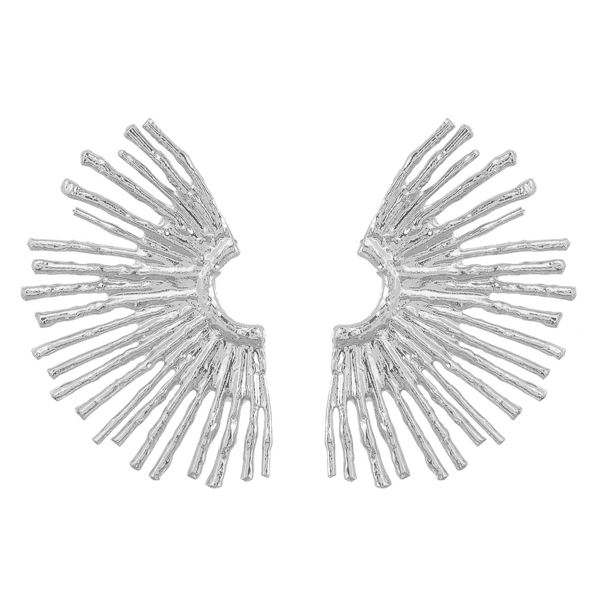 Alloy Half Sunflower Female Trend Party Earrings