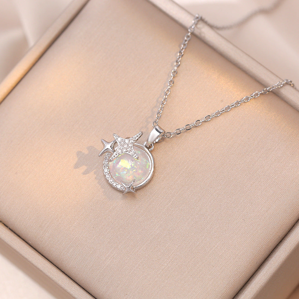 Planète Zircon géométrique intérêt spécial lumière luxe Design pendentif colliers