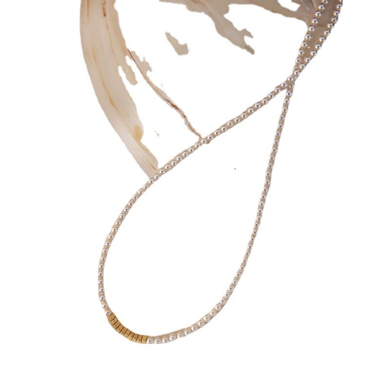 Pièces pour femmes en perles de coquillage d'argent et colliers légers en perles de haute qualité