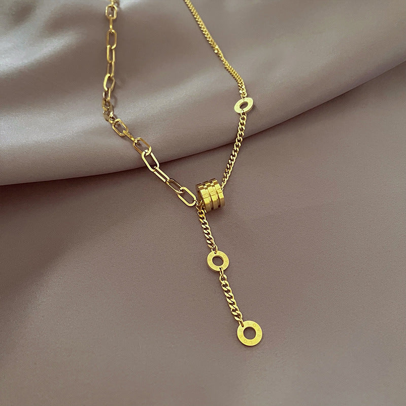Women's Style Temperament Entry Lux High-grade Design Titanium Steel Necklaces