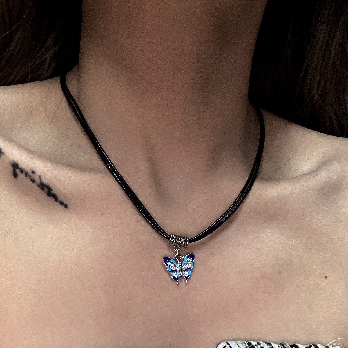 Colliers de chaîne de clavicule de Niche de pendentif de papillon chaud