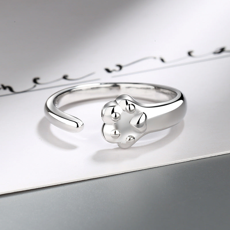 Cat Female Cute Claw Opening Adjustable Rings