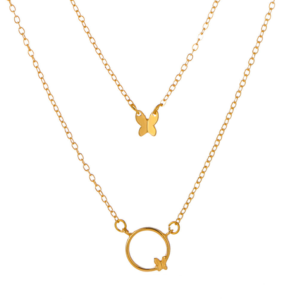 Women's Tassel Fashion Graceful Geometric Metal Letter Necklaces