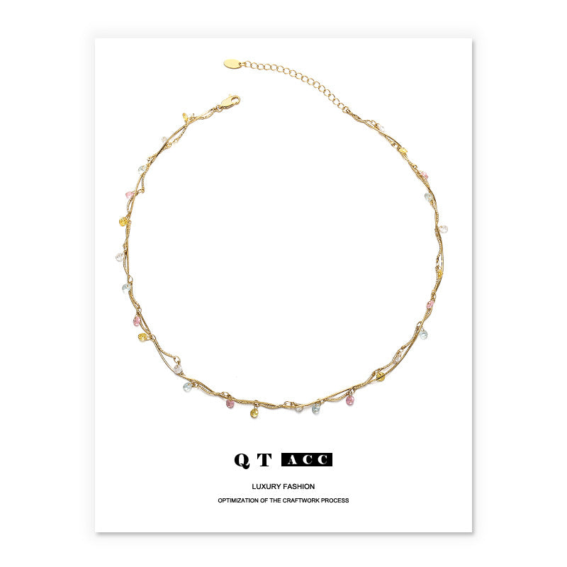 French Style Retro Exquisite Affordable Luxury Line Winding Necklaces