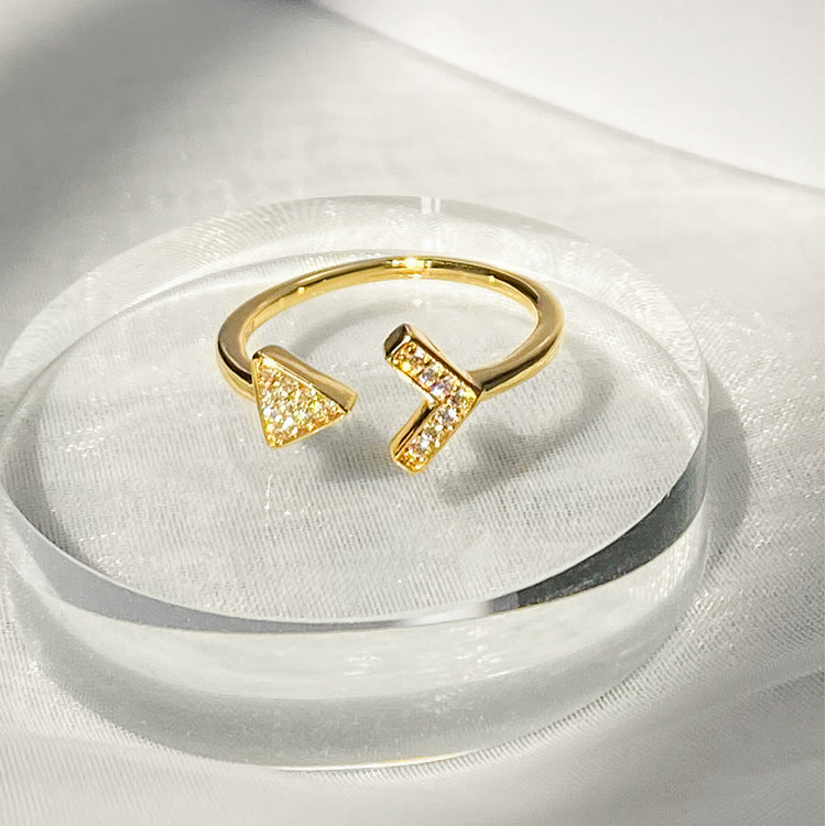 Aloofness Style Open Female Simple Personality Rings