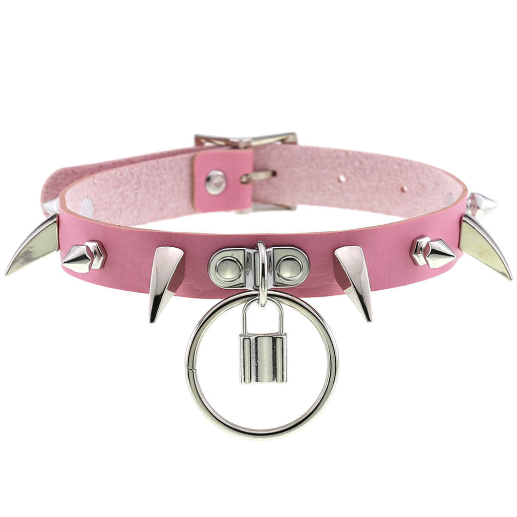 Collier à rivets en corne de cuir, colliers suspendus de personnalité