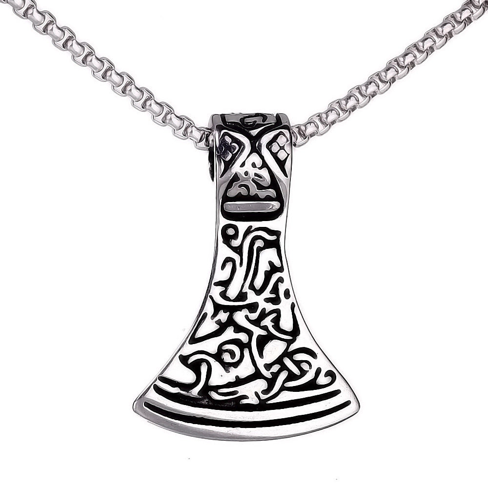 Men's Punk Titanium Steel Skull Personality Retro Domineering Necklace