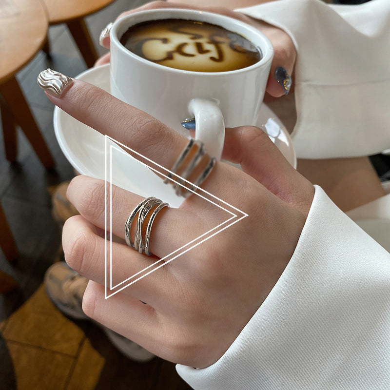 Damen-Stil-Knuckle-Modeaccessoires, personalisierte geometrische Ringe