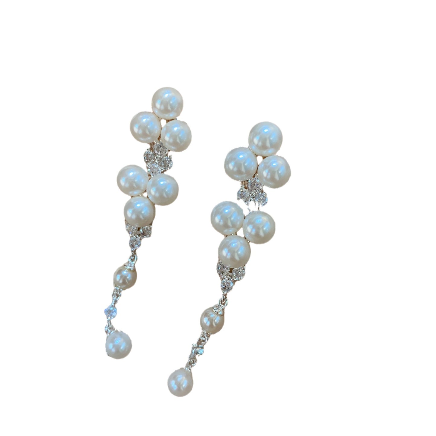 Fairy Temperamental Light Luxury Pearl Long Earrings