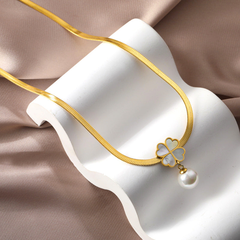 Furnace Electroplating Colorful Heart Love Female Necklaces