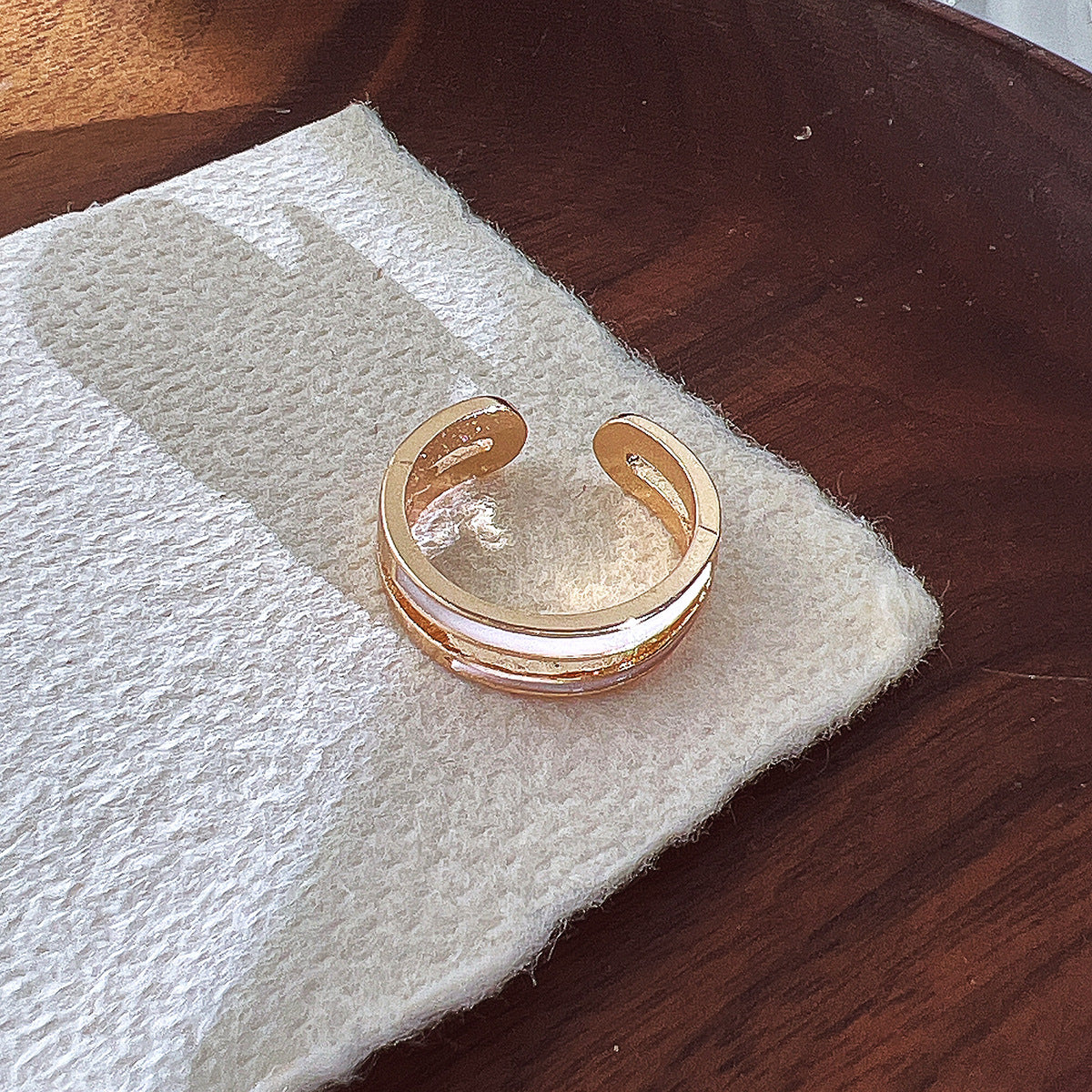 Design High-grade Light Luxury Open Adjustable Rings