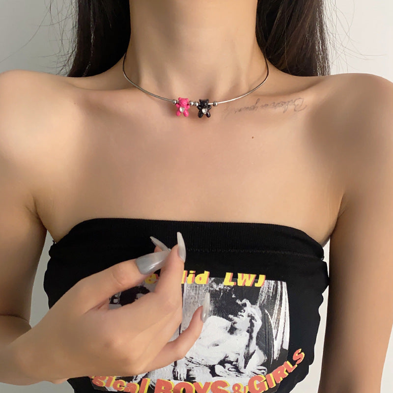 Niche Hip Hop Clavicule Chaîne Colliers Doux