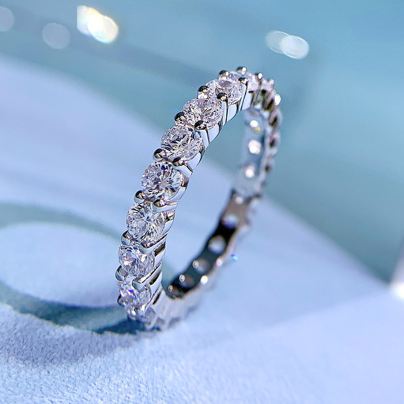 Damenreihen-Diamant-Mode- und Geschenkringe