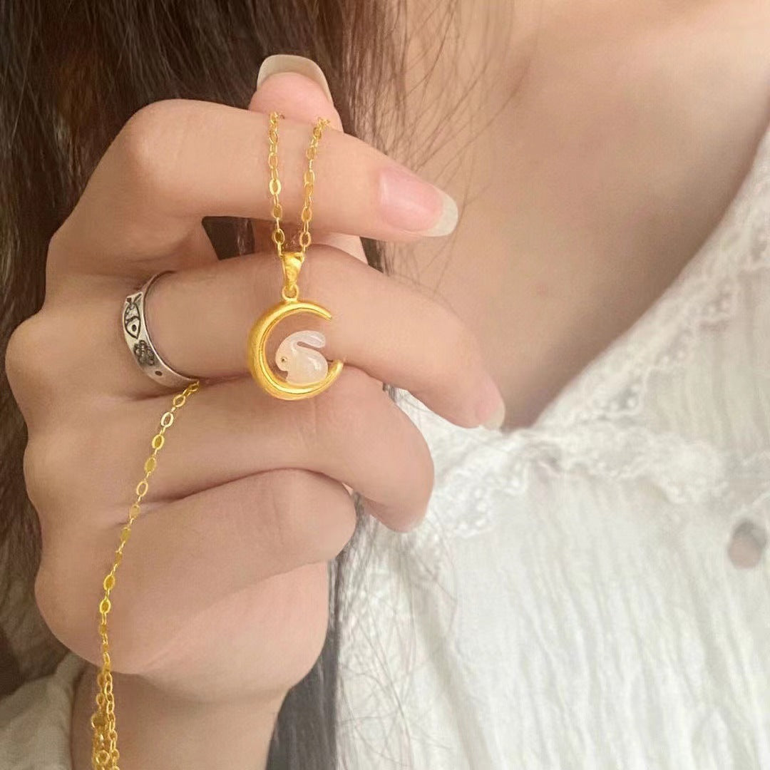 Colliers de luxe légers pour femmes, Design minoritaire, sens de la lune