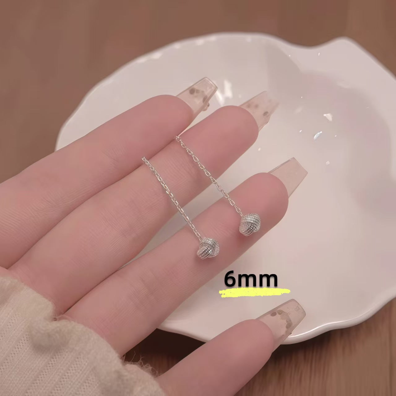 Light Luxury Minority Delicate Eardrops Bone Nail Sleeping No Need Earrings