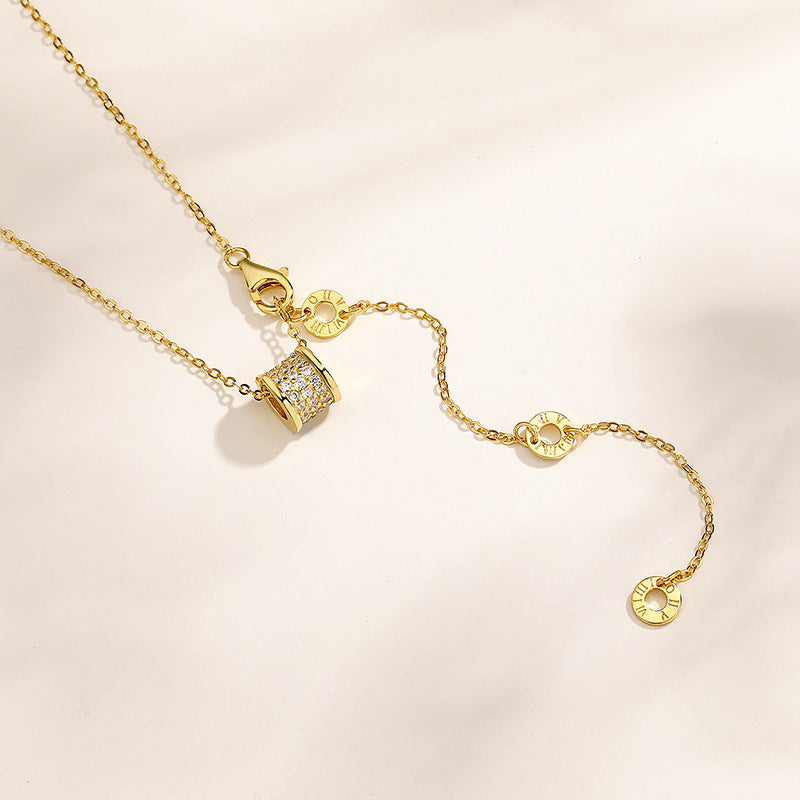 Bijoux en diamant complet, colliers en argent sterling de petite taille