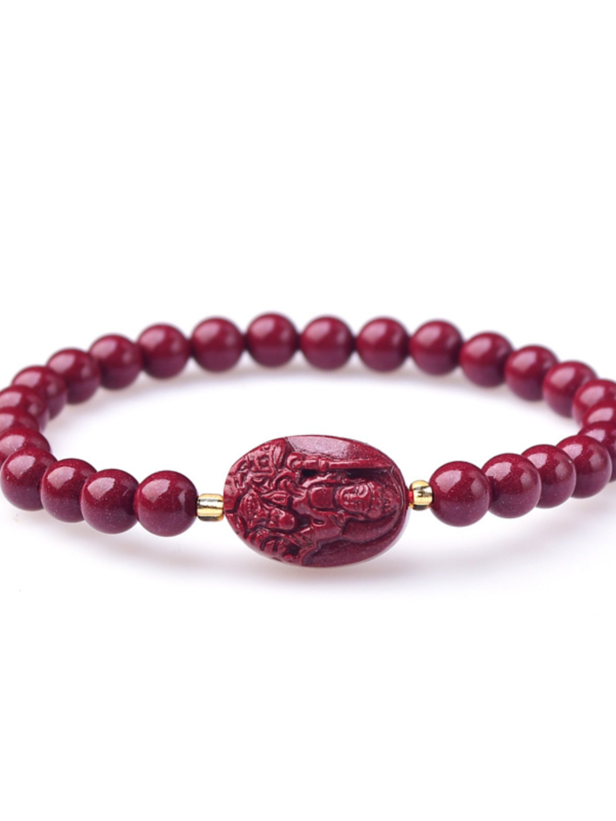 Damen & Herren & Zinnober Acht Schutzpatron Hand Buddha Armbänder