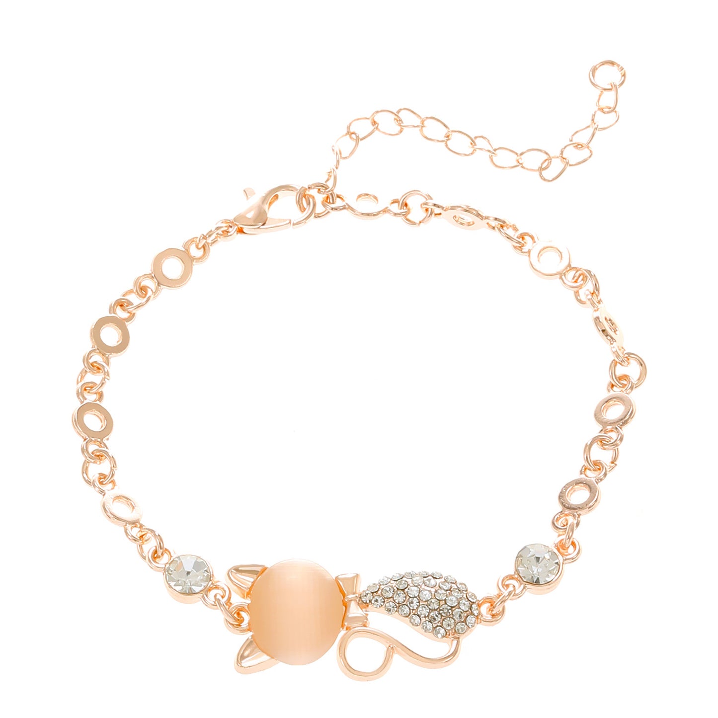 Women's Fashion Design Exquisite Opal Cat Girlfriends Bracelets