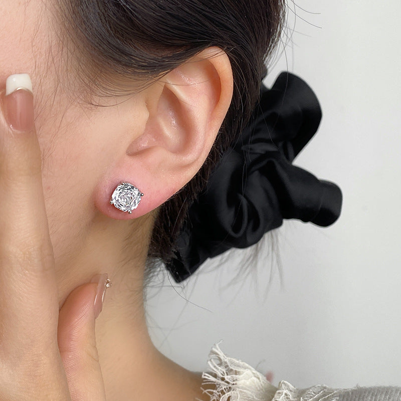 Colorful Crystals Light Luxury Temperament Versatile Ear Clip