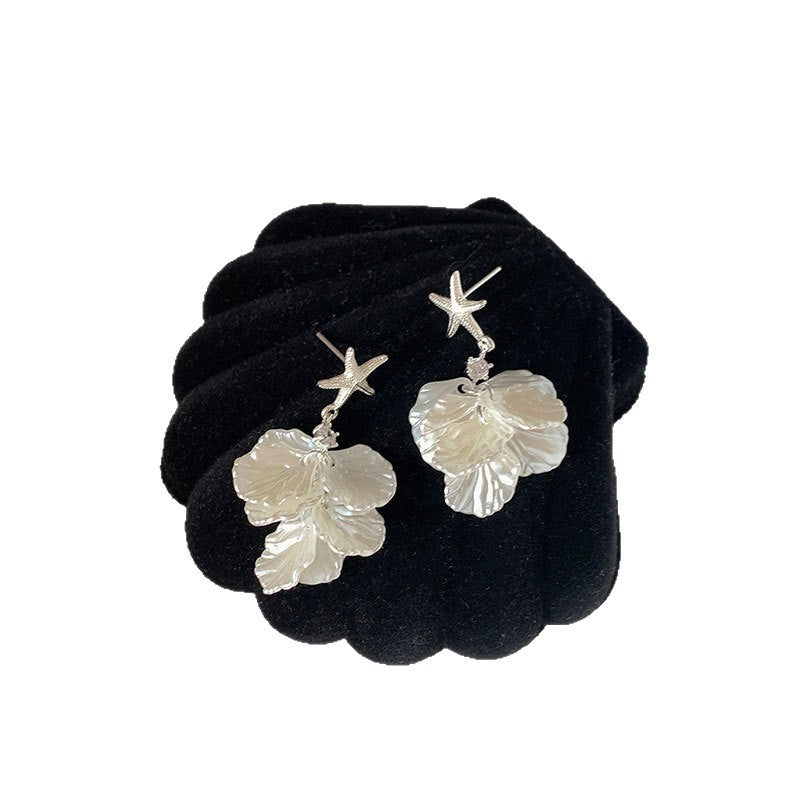 Women's Vacation Style Starfish Shell Petal Fringe For Earrings