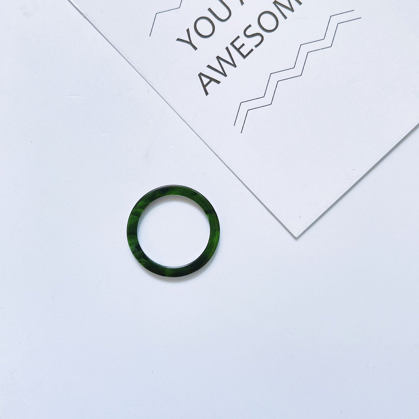 Acrylic Acetate Simple Fashion Young Personalized Rings