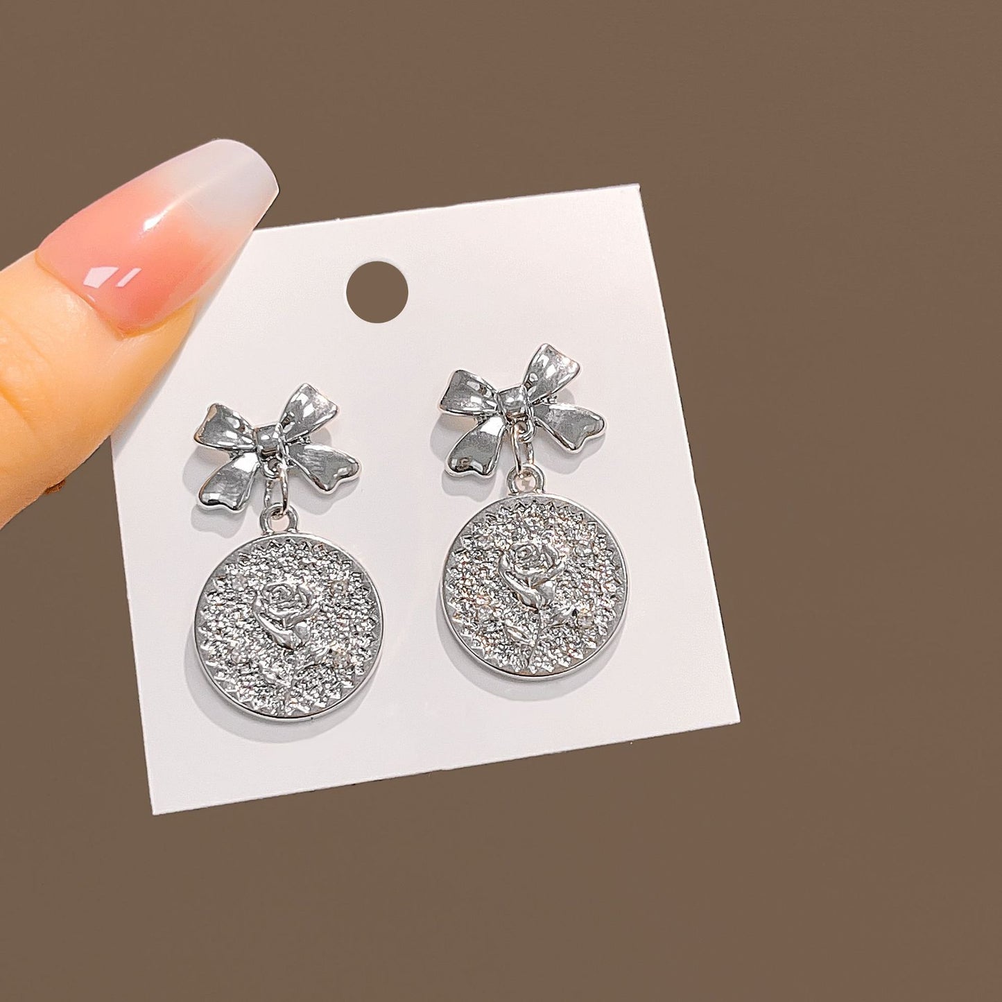 Needle Variety Creative Sweet Cool Circle Heart Earrings