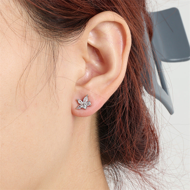 Women's Simple Design Fashion Sweet Niche Refined Earrings