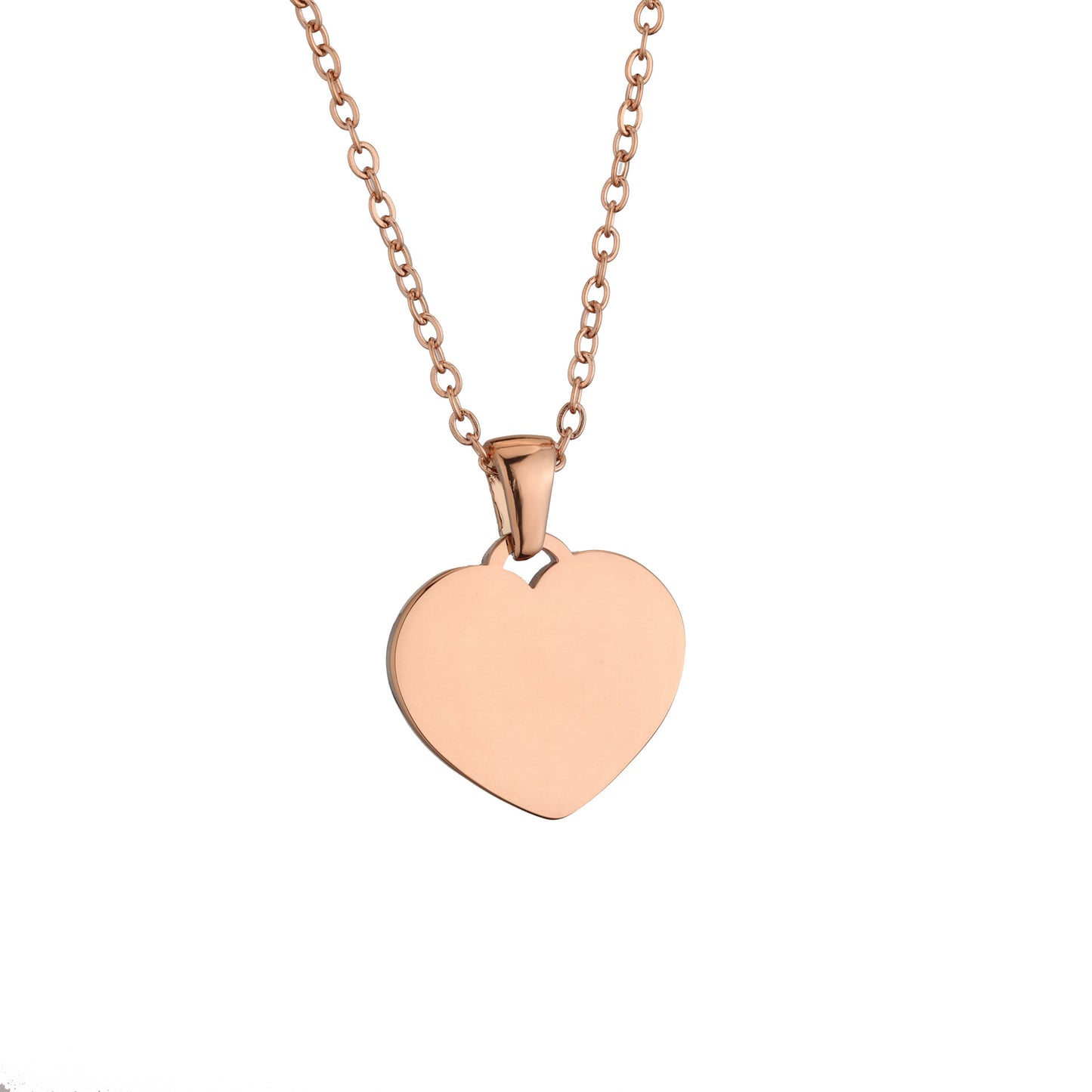 Engraving Possible Stainless Steel Mother's Day Couple Gift Heart Necklace