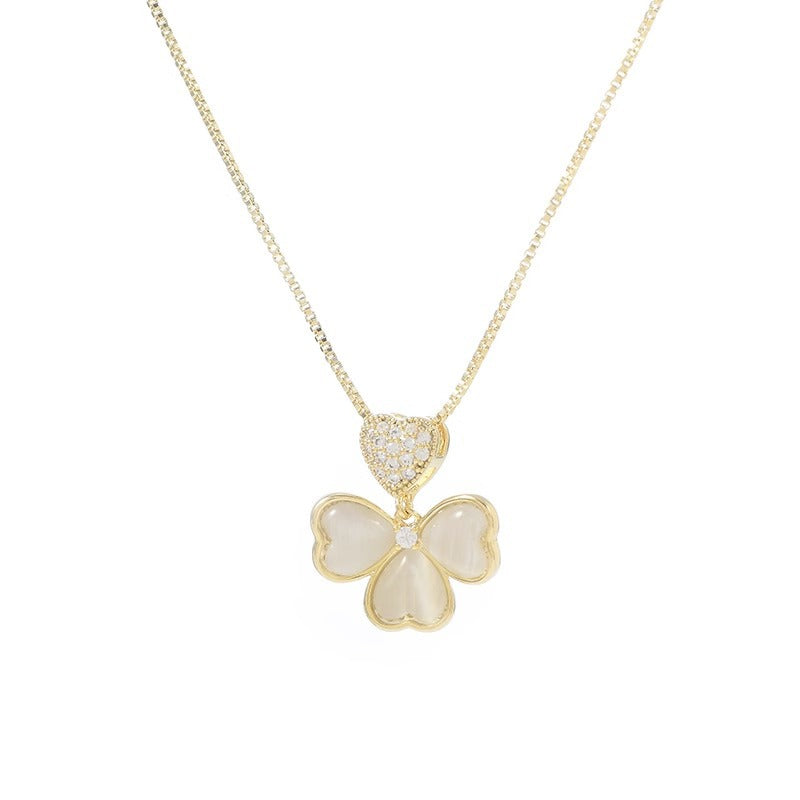 Colliers de chaîne de clavicule de tempérament de Zircon incrusté de micro femmes