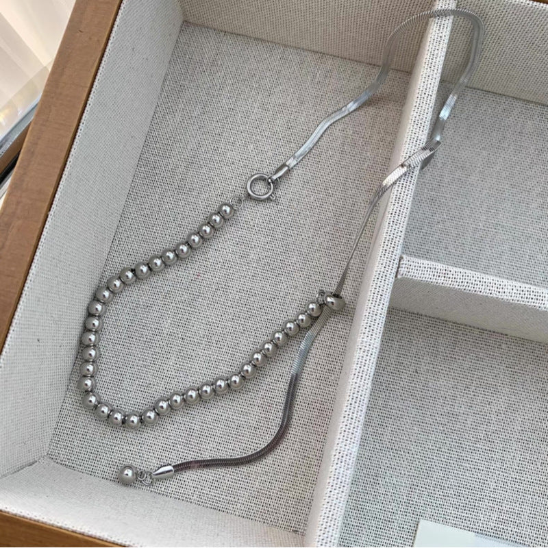 Bead Skewers Pull-out Fashion Style Tassel Long Sweater Necklaces