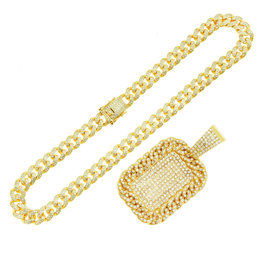 Hop Splendid Colliers à pendentif en forme d'étiquette de chien en diamant