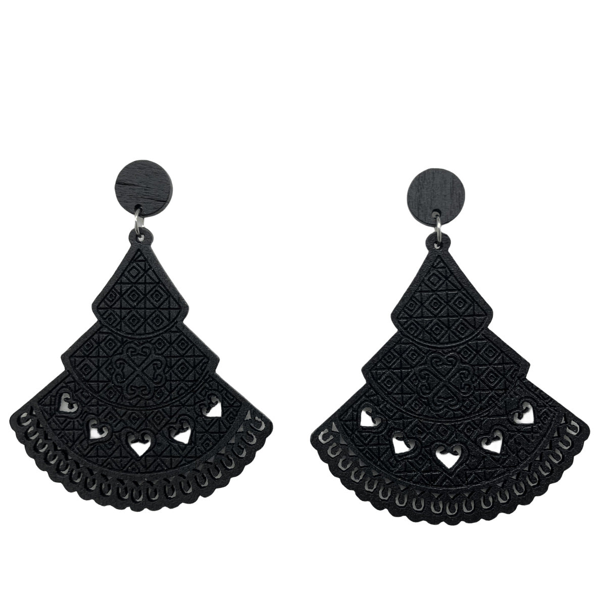 Elegant Jewelry Wooden Hollow Retro Ornament Earrings