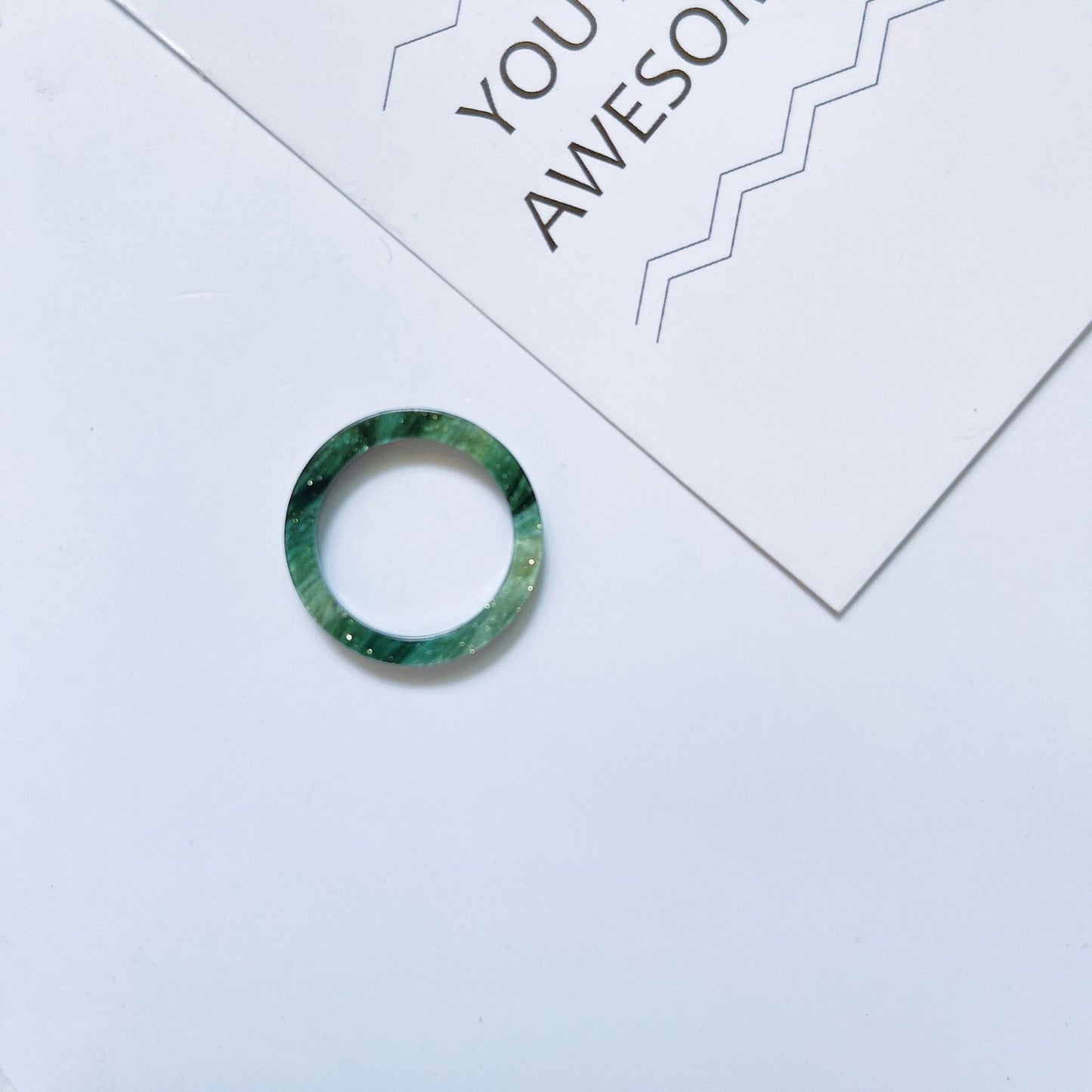 Acrylic Acetate Simple Fashion Young Personalized Rings