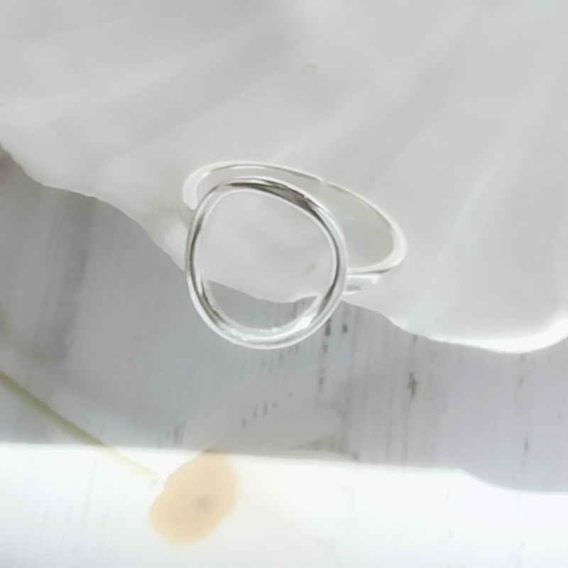 Dreieckige weibliche kalte Wind offene verstellbare Ringe